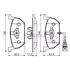 Bosch Front Brake Pads (Full set for Front Axle)   0986494721