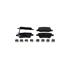 Bosch Rear Brake Pads (Full set for Rear Axle)   0986494933