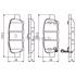 Bosch Rear Brake Pads (Full set for Rear Axle)   0986495089