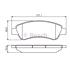 Bosch Rear Brake Pads (Full set for Rear Axle)   0986495254