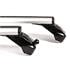 La Prealpina LP49 silver aluminium aero Roof Bars for Volvo V60 2010 Onwards (Without Roof Rails)