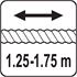 EXTENSIBLE SHOWER HOSE 1.25 1.7M