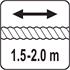 EXTENSIBLE SHOWER HOSE 1.5 2.0M