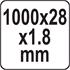 ALUMINIUM RULER  1000 MM