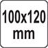 SCRAPER SS STEEL BENT 100X120MM