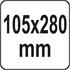 ABRASIVE MESH P60 105X280