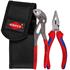 KNIPEX Mini Pliers Set in Belt Tool Pouch, 1 x 08 22 145, 1 x 87 01 150