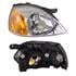 Right Headlamp (Amber Indicator, Supplied With Motor, Takes H4 Bulb) for Kia Rio 2003 2005