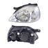 Left Headlamp (Clear Indicator, Supplied With Motor, Takes H4 Bulb) for Kia Rio 2003 2005