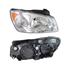 Right Headlamp (Chrome Bezel, Takes H4 Bulb, Supplied With Motor) for Kia CERATO Saloon 2004 on