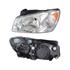Left Headlamp (Chrome Bezel, Takes H4 Bulb, Supplied With Motor) for Kia CERATO Saloon 2004 on