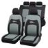 Walser Bacis Zipp It RS Racing Car Seat Cover Set   Black and Grey for Peugeot 207 CC  2007 2012
