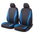 Walser Basic Zipp It Dundee Front Car Seat Covers with Zip System   Black and Blue