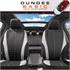 Walser Basic Zipp It Dundee Car Seat Cover Set with Zip System   Black and Grey