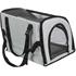 Enclosed Pet Car Kennel With Mesh Screens And Seat Belt Slots