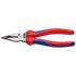 KNIPEX 13179 Needle Nose Combination Pliers with multi component grips black atramentized, 185mm
