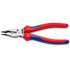 KNIPEX 13179 Needle Nose Combination Pliers with multi component grips black atramentized, 185mm
