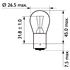 Philips P1W MasterDuty Braking Light Bulb forOpel Astra 1998   2003
