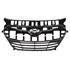Hyundai i30 2012 2015 Front Bumper Grille, Centre Section, Matte Dark Grey