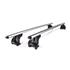 Helio Black, pair of aluminium roof bars   L   127 cm RAILING KIT FOR ALUMIA BARS 