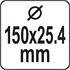 BRUSHCUTTER WIRE BRUSH 150/25,4 MM