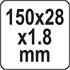ALUMINIUM RULER 150 MM