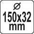 WIRE BRUSH 150MM ?32MM INOX