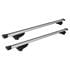 G3 Airflow silver aluminium aero Roof Bars for Opel Grandland X 2017 Onwards (With Solid Integrated Roof Rails)