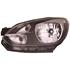 Left Headlamp (Halogen, Takes H4 Bulb, With Black Bezel, Supplied Without Motor) for Volkswagen UP 2011 on