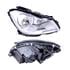 Right Headlamp (Silver Bezel, Halogen, Takes H7 / H7 Bulbs, Electric Adjustment, Supplied With Motor) for Mercedes C CLASS Estate 2011 on