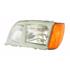 Left Headlamp (Supplied With Amber indicator, Original Equipment) for Mercedes S CLASS 1991 1993