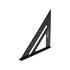 ALUMINIUM TRIANGLE RULER  WITH A FOOT