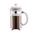 Bodum Stainless Steel Caffettiera French Press   Off White   1 Litre