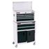 Draper 19576 Combined Roller Cabinet and Tool Chest, 6 Drawer, 24", White