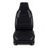 CHAMPION Style Seat Covers with Fixed Headrests (Black) For Citroen C ZERO 2010 Onwards