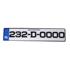 3D Gel Registration Plate   Standard Number Plate Backing