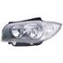 Left Headlamp (Without Beam Cap, Twin Reflector, Halogen, Takes H7/H7 Bulbs, Supplied With Motor And Bulbs, Original Equipment) for BMW 1 Series Coupe 2008 on