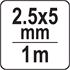 WELDING PLASTIC RODS PP 2,5X5MM 5PCS