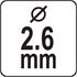 GRASS TRIMMER LINE 2.6MMx10M /ROUND/