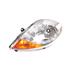 Left Headlamp (With Amber Indicator, Halogen, Takes H4 Bulb, Supplied With Motor) for Renault TRAFIC II Van 2007 on