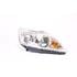 Right Headlamp (Chrome Bezel, Halogen, Takes H7/H1 Bulbs, Supplied With Motor) for Ford FOCUS II Saloon 2008 2011