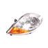 Left Headlamp (With Amber Indicator, Halogen, Takes H4 Bulb, Supplied Without Motor) for Opel VIVARO Combi 2007 on