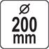 CIRCULAR BRUSH 200MM, CRIMPED WIRE
