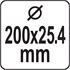 BRUSHCUTTER WIRE BRUSH 200/25,4 MM