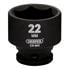 Draper 20171 HI TORQ Metric Impact Socket, 3/8" Sq. Dr., 22mm