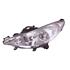 Left Headlamp (With Directional Lamp, Halogen, Takes H1/H7/H7 Bulbs, Supplied With Motor, Original Equipment) for Peugeot 207 Van 2006 on