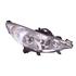 Right Headlamp (With Directional Lamp, Halogen, Takes H1/H7/H7 Bulbs, Supplied With Motor, Original Equipment) for Peugeot 207 CC 2006 on