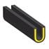 Armoured Protector, snap fit door edge protectors   5 m   Black