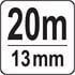 STEEL MEASURING TAPE 20 M X 13 MM