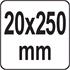 FLAT CHISEL SDS PLUS 20x14x250MM